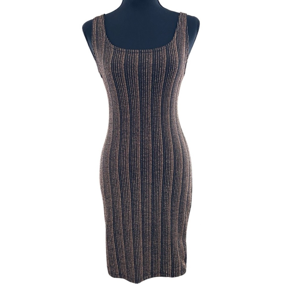 Shimmer Gold Slip Dress